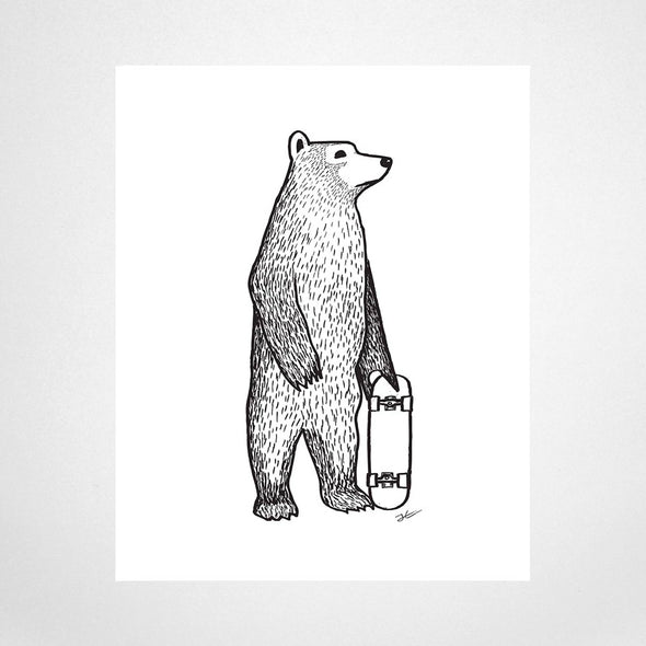 Skate Bear by Jonas Claesson
